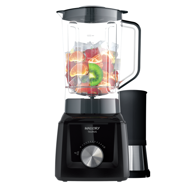 Licuadora Mallory Taurus 3.1 L. 1300 W. 12 Vel. vaso SAN (Negro)