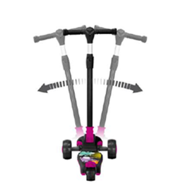 Skatenet Plegable Led (Ruedas y Deck) Negro-Rosa