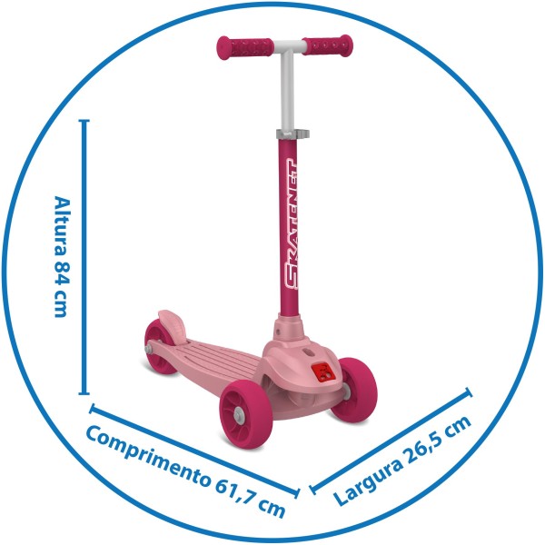 Skatenet Regulavel Rosa