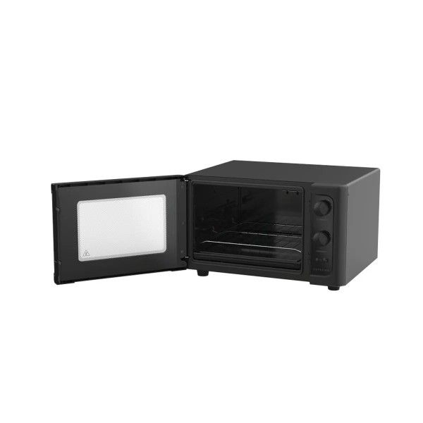 Horno Dako -Grill, Timer 120 Minutos, 44 Litros, 1.750 W. Control de temperatura de 90 a 300º C, Horno Limpia Facil, Puerta de Doble vidrio.