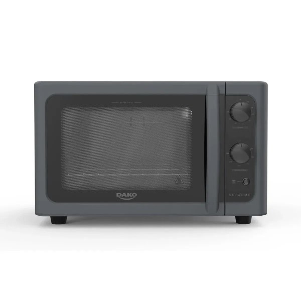 Horno Electrico Dako Supreme 44 L. Titanium Grill, Timer 120 Minutos, 44 Litros, 1.750 W. Control de temperatura de 90 a 300º C, Horno Limpia Facil, Puerta de Doble vidrio.